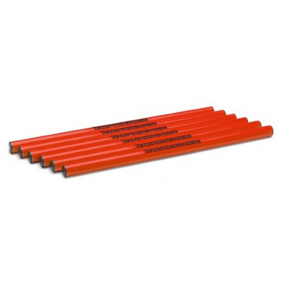 Slalom stangen 25mm - 120 cm (Rood)