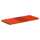 Slalom stangen 25mm - 100 cm (Rood)