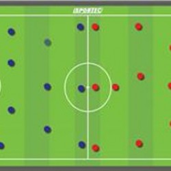 Magnetisch Coachbord Voetbal 60x45cm