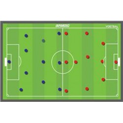 Magnetisch Coachbord Voetbal 46x30cm